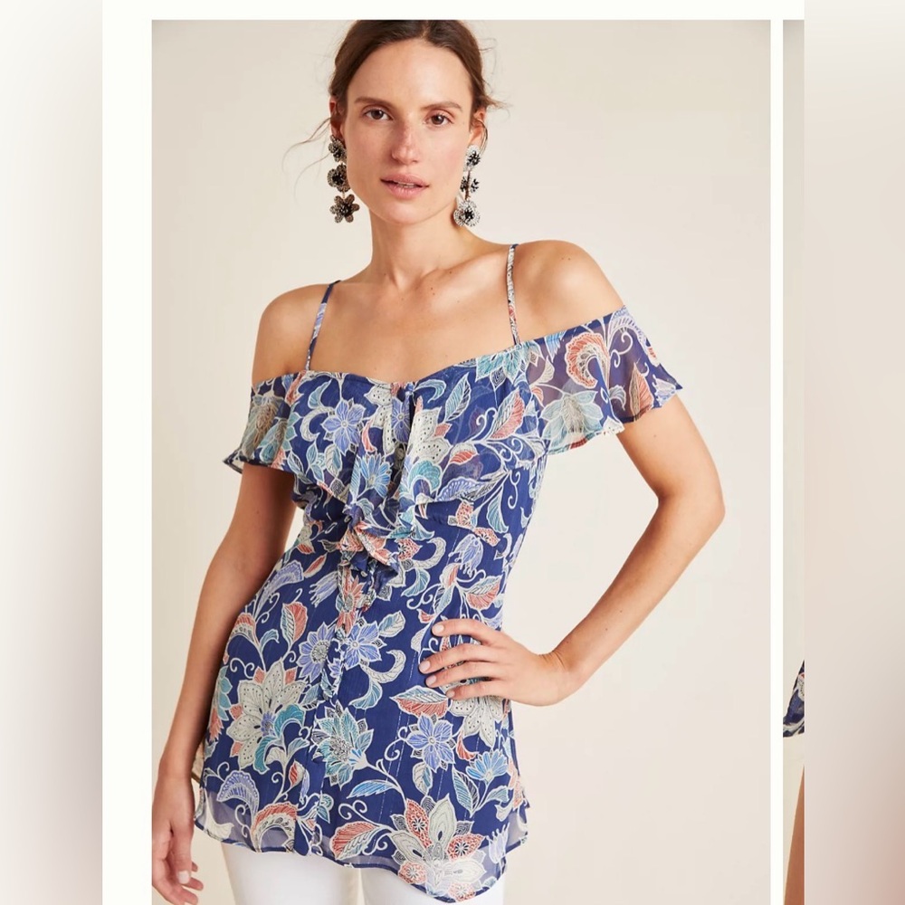 Maeve Mariposa off shoulder top size 4